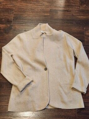 J. Crew Beige one button Blazer Jacket Size Large